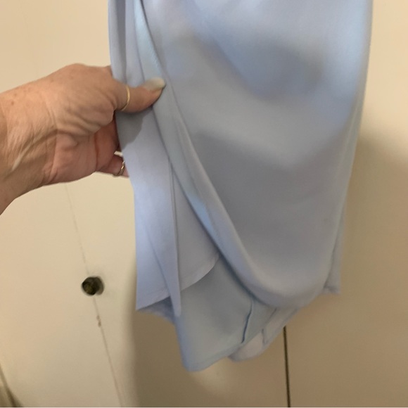 Revolve Dress, By the Way Morgan Layered Mini Dress in Blue - Picture 7 of 15